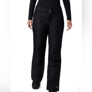 Columbia Women’s Omni-Heat Insulated Ski Pants-New with Tags, Black, XL Short